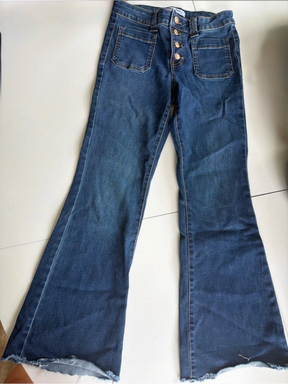 Celebrity Pink Girls Flare Jeans, Size 14